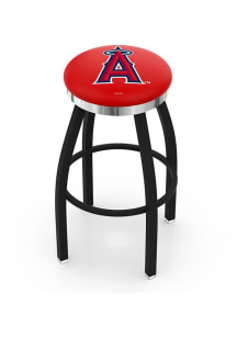 Los Angeles Angels Chrome Seat Pub Stool - Black