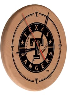 Texas Rangers Laser Engraved Wall Clock