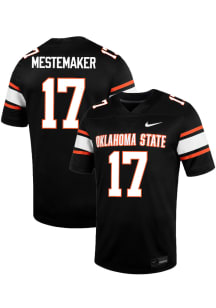 Drew Mestemaker  Nike Oklahoma State Cowboys Black NIL Name And Number Football Jersey