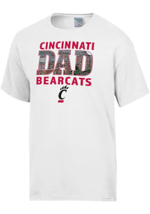 Gear For Sports Cincinnati Bearcats White Dad Short Sleeve T Shirt