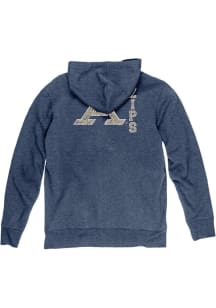 Blue 84 Akron Zips Mens Navy Blue Front Back Laguna Long Sleeve Full Zip Jacket