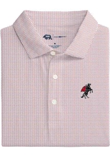Onward Reserve Texas Tech Red Raiders Mens Red Polka-Dot Short Sleeve Fashion Polo