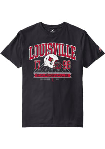 Louisville Cardinals Black Football All American Football No Boundaries Short Sleeve T Shirt