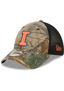New Era Illinois Fighting Illini Mens Green Neo 39THIRTY Flex Hat