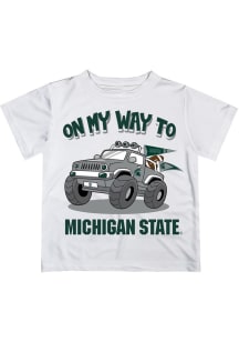 Vive La Fete Michigan State Spartans Infant On My Way Short Sleeve T-Shirt White