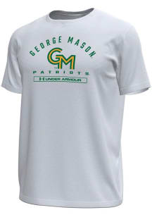 Under Armour George Mason University White Name Tech Stretch Short Sleeve T Shirt
