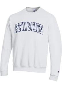Champion Penn State Nittany Lions Mens White Tonal Embroidered Long Sleeve Crew Sweatshirt