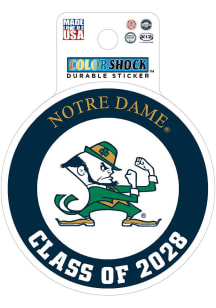 Notre Dame Fighting Irish Class of 2028 Durable Stickers - Navy Blue
