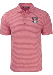 Cutter and Buck New York Red Bulls Red Forge Heather Stripe Big and Tall Polo