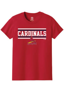 Summit Sportswear Springfield Cardinals Youth Cardinal Double Bar Short Sleeve T-Shirt