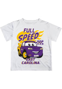 Vive La Fete East Carolina Pirates Toddler White Full Speed Short Sleeve T-Shirt