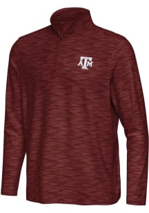 Antigua Texas A&M Aggies Mens Maroon Swell Long Sleeve Qtr Zip Pullover
