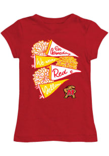 Vive La Fete Maryland Terrapins Girls Red Lexie Short Sleeve Tee