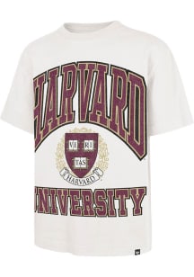 47 Harvard Crimson White Big Ups Foundation Short Sleeve Fashion T Shirt
