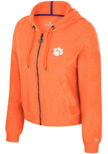 Colosseum Clemson Tigers Womens Orange Gravity Long Sleeve Full Zip Jacket