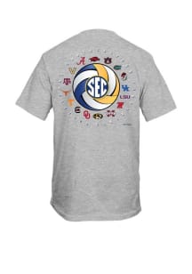 SEC Grey Volleyball Short Sleeve T Shirt