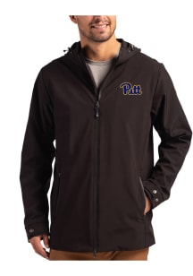 Cutter and Buck Pitt Panthers Mens Black Camano Light Weight Jacket