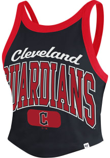47 Cleveland Guardians Womens Navy Blue Rally Tank Top