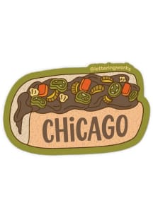 Chicago Italian Beef Stickers - Brown