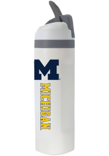 The Memory Company Michigan Wolverines 20oz Flip Top Stainless Steel Tumbler - Blue