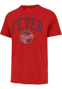 47 Indiana Fever Red Outrun Wordmark Red Short Sleeve Fashion T Shirt