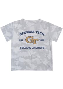 Vive La Fete GA Tech Yellow Jackets Toddler Grey Camo T-Shirt