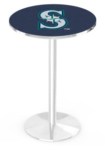 Seattle Mariners Chrome Round Base Pub Table