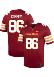 Ray Coffey  Nike Iowa State Cyclones Cardinal Red NIL Name And Number Football Jersey