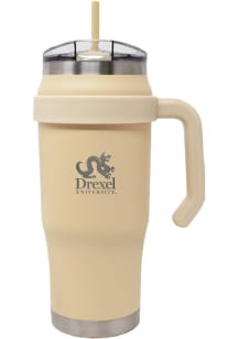 Drexel Dragons Team Logo Stainless Steel Tumbler - Khaki