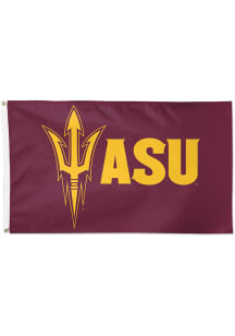 Arizona State Sun Devils Logo 3x5 Silk Screen Grommet Flag - Maroon