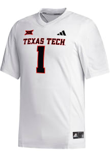 Adidas Texas Tech Red Raiders White Replica Football Jersey Football Jersey