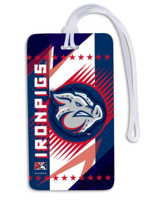 Lehigh Valley Ironpigs Navy Blue Team Logo Luggage Tag