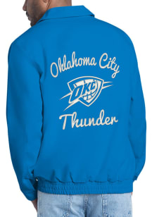 Starter Oklahoma City Thunder Mens Navy Blue Franchise Light Weight Jacket