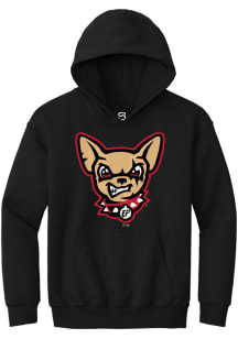 Summit Sportswear El Paso Chihuahuas Youth Black Primary Logo Long Sleeve Hoodie