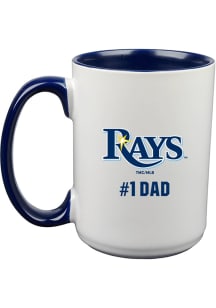 Tampa Bay Rays Dad 15oz Ceramic Mug - White