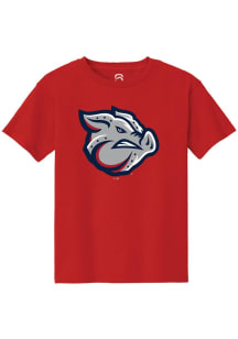 Summit Sportswear Lehigh Valley Ironpigs Youth Red Primary Logo Short Sleeve T-Shirt