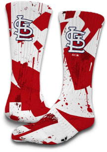 St Louis Cardinals ISlide Grunge Mens Crew Socks