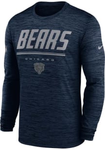 Nike Chicago Bears Navy Blue Sideline Long Sleeve T-Shirt