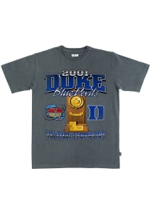 SLAM Duke Blue Devils Charcoal 2001 Champs Heavyweight Short Sleeve T Shirt