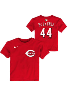 Elly De La Cruz Cincinnati Reds Toddler Red Home NN Short Sleeve Player T Shirt