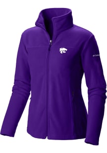 Columbia K-State Wildcats Womens Purple Give and Go II Fleece Light Weight Jacket