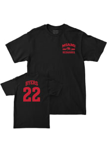 Brant Byers Miami RedHawks Black NIL Victory Short Sleeve Player T Shirt