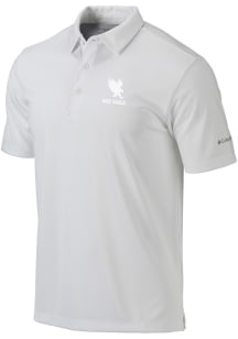 Columbia Auburn Tigers Mens White Tonal Drive War Eagle Short Sleeve Polo