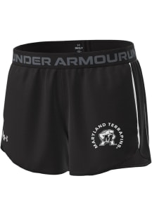 Under Armour Maryland Terrapins Womens Black Playup Shorts