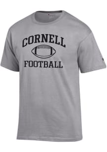 Champion Cornell Big Red Grey Football Football Jersey Short Sleeve T Shirt