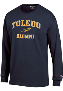 Champion Toledo Rockets Navy Blue Mascot Alumni Jersey Long Sleeve T Shirt