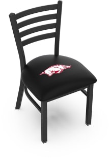 Arkansas Razorbacks Stationary Black Wrinkle Finish Pub Stool - Black