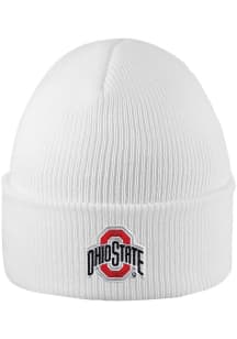 LogoFit Ohio State Buckeyes White North Pole Mens Knit Hat
