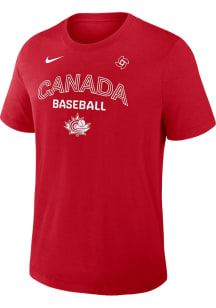 Nike Canada Red Authentic Collection Early Work World Baseball Classic Short Sleeve Fashion T Shir..