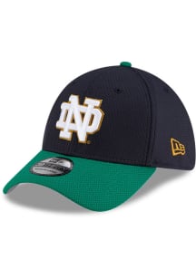 New Era Notre Dame Fighting Irish Mens Navy Blue Diamond Era 39THIRTY Flex Hat